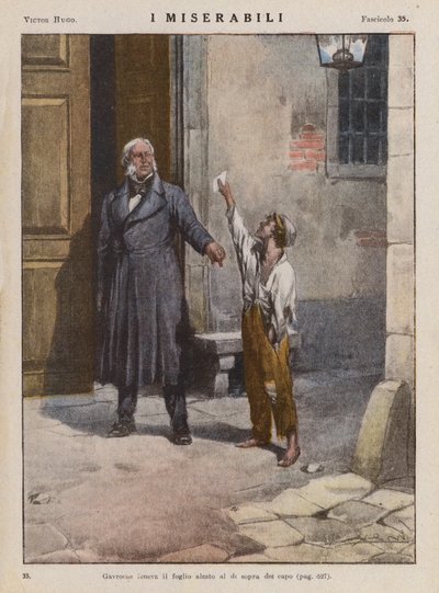 Illustration für Les Miserables von Victor Hugo von Ambrogio Lombardi