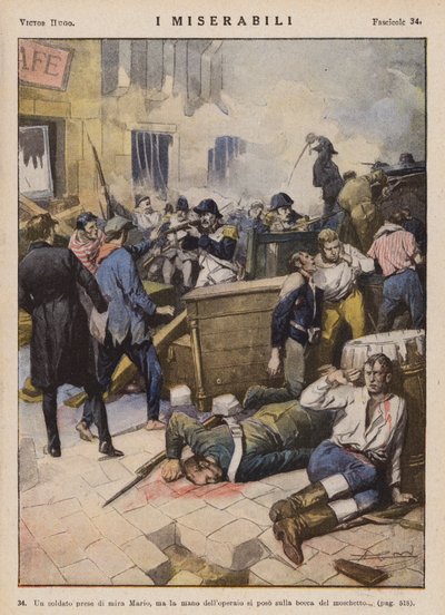 Illustration für Les Miserables von Victor Hugo von Ambrogio Lombardi