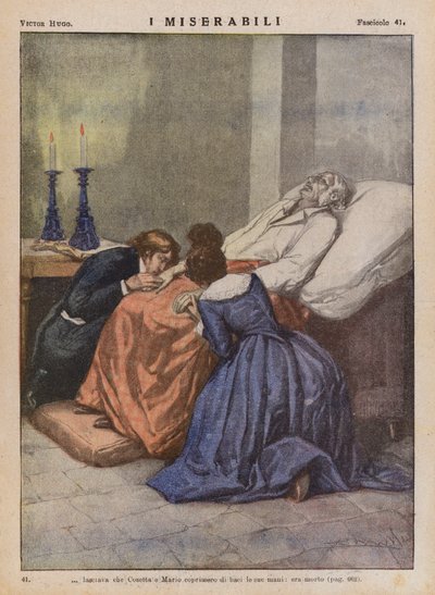 Illustration für Les Misérables von Victor Hugo (Farblithografie) von Ambrogio Lombardi