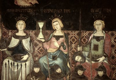 Allegorie der guten Regierung (Detail) von Ambrogio Lorenzetti