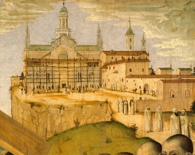 Bau der Certosa di Pavia, von Ambrogio da Fossano genannt Bergognone (1453-1523 ca.), Italien 15. Jahrhundert, Detail von Ambrogio da Fossano (c.1460 1523)