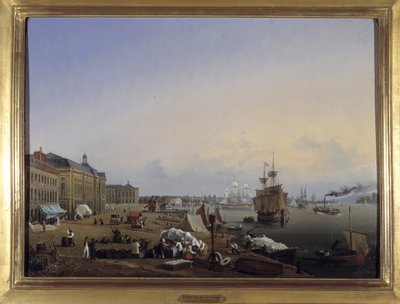 Bordeaux, die Docks des Zolls von Louis Garneray, ca. 1820 von Ambroise Louis Garneray