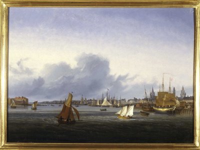 Der Hafen von Calais von Louis Garneray, ca. 1820 von Ambroise Louis Garneray