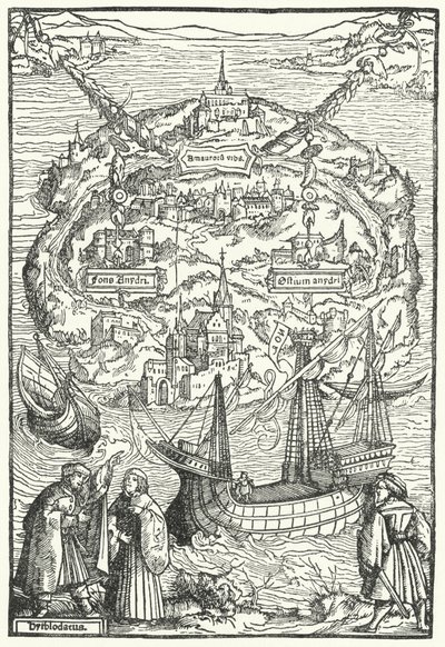 Die Insel Utopia von Ambrosius Holbein