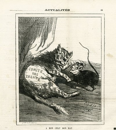 Illustration von Cham (1819-1879) in Le Charivari von Amédée de Noé