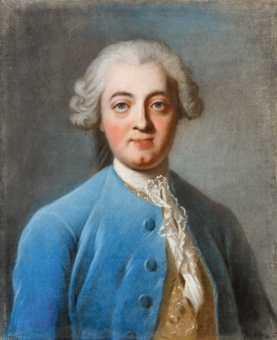 Porträt von Claude Adrien Helvétius 1715-1771 von Charles Amedee Philippe van Loo