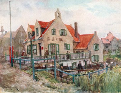 Ein flämisches Gasthaus – Kegeln spielen, La Panne von Amedee (after) Forestier