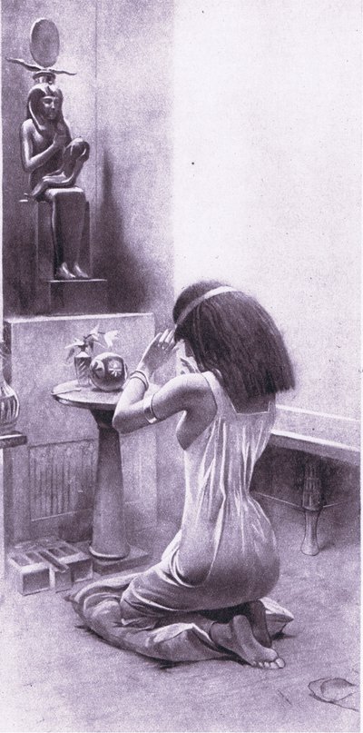 Eine ägyptische Frau bei ihren Andachten, 1925 von Amedee Forestier