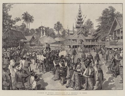 Buddhismus in Burma, Installation eines Phoongye oder Priesters von Amedee Forestier