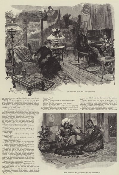 Mrs. Hauksbee sitzt aus, eine unhistorische Extravaganz, von Rudyard Kipling von Amedee Forestier