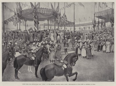 Szene aus dem spektakulären Stück Indien im Empress Theatre, Earl