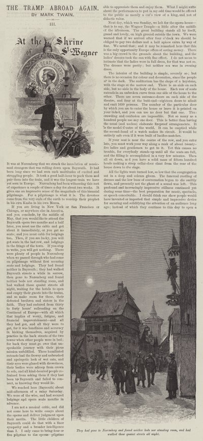 The Tramp Abroad Again, von Mark Twain von Amedee Forestier