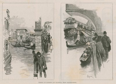 Venedig in London bei Olympia, West Kensington von Amedee Forestier