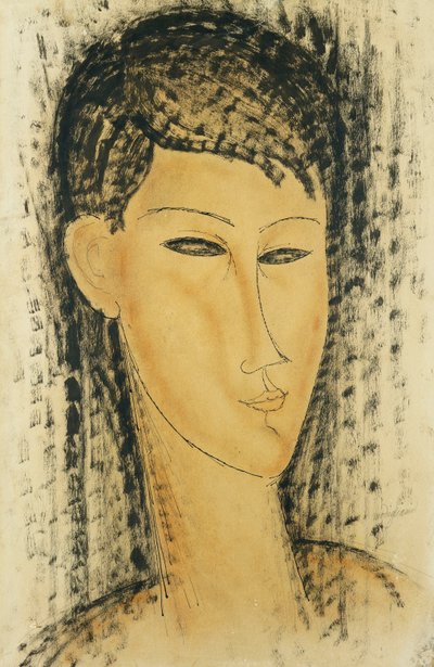 Kopf einer jungen Frau, 1914 von Amedeo Modigliani