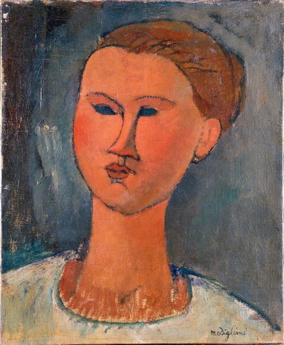 Kopf einer jungen Frau von Amedeo Modigliani