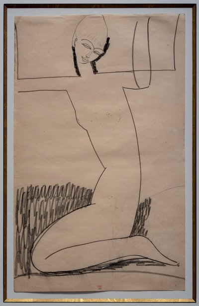 Kniende Karyatide von Amedeo Modigliani