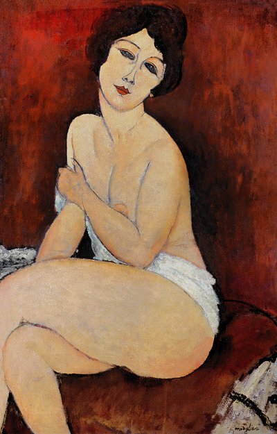 Großer sitzender Akt von Amedeo Modigliani