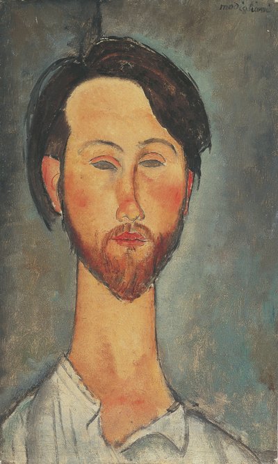 Porträt von Léopold Zborowski 1889-1932, 1918 von Amedeo Modigliani