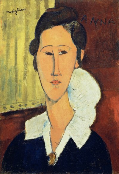Porträt von Madame Hanka Zborowska, 1917 von Amedeo Modigliani