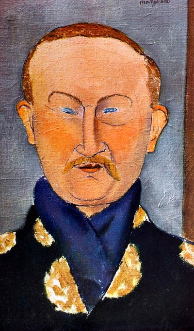 Porträt des Malers Léon Bakst, 1866-1924, 1917 von Amedeo Modigliani