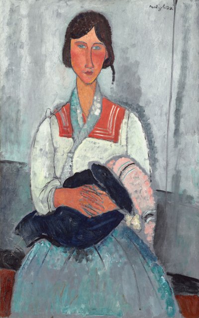 Roma-Frau mit Baby von Amedeo Modigliani