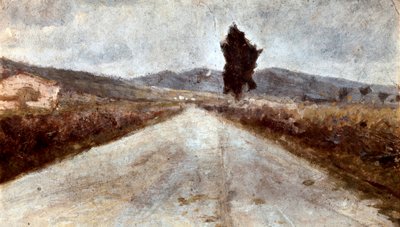 Die toskanische Straße. Gemälde von Amedeo Modigliani (1884-1920) von Amedeo Modigliani