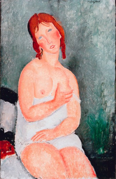 Junge Frau in einem Hemd, 1818 von Amedeo Modigliani