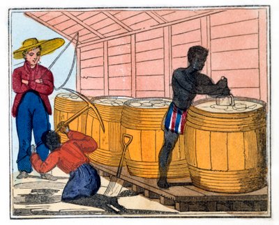 Füllen und Verschließen von Fässern, 1826 von Amelia Alderson Opie