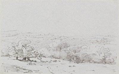Kutschenzufahrt zu Bromley Hill, ca. 1803 von Amelia Long
