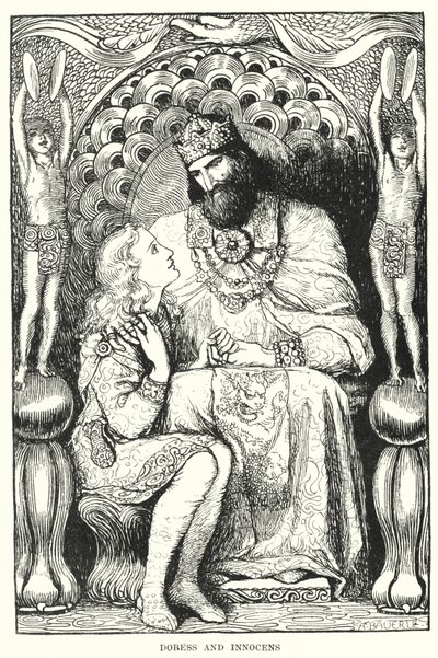 Doress und Innocens (Gravur) von Amelia M. (attr.to) Bowerley or Bauerle