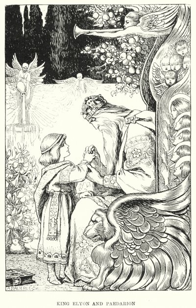König Elyon und Paedarion (Gravur) von Amelia M. (attr.to) Bowerley or Bauerle