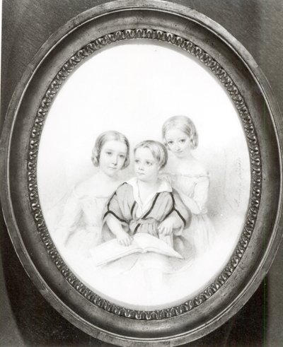 Blandine (geb. 1835), Cosima (geb. 1837) und Daniel (geb. 1839), Kinder von Marie d