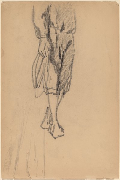 Teilskizze eines Jungen in Knickerbockern von American 19th Century