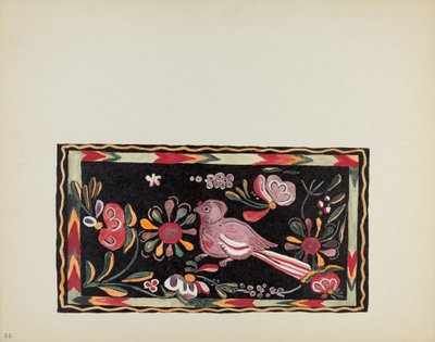 Tafel 44: Bemaltes Truhendesign: Aus dem Portfolio "Spanische Kolonialdesigns von New Mexico" von American 20th Century