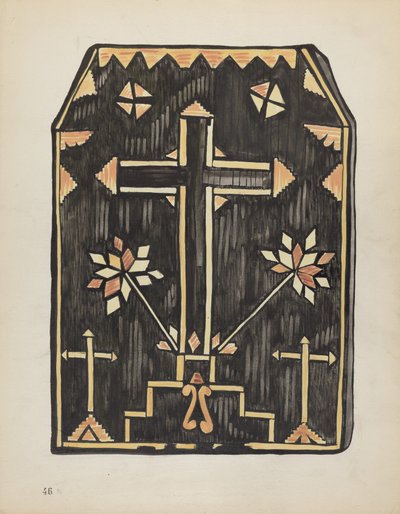 Tafel 46: Stroh-Applikationsdesign: Aus dem Portfolio "Spanische Kolonialdesigns von New Mexico" von American 20th Century