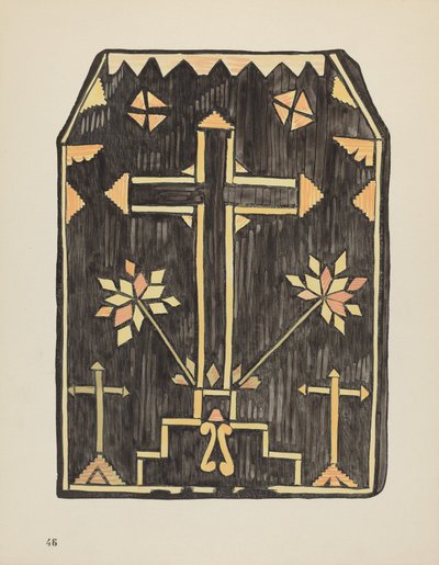 Tafel 46: Stroh-Applikationsdesign: Aus dem Portfolio "Spanische Kolonialdesigns von New Mexico" von American 20th Century