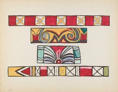 Tafel 49: Verschiedene Designs: Aus dem Portfolio "Spanische Kolonialdesigns von New Mexico" von American 20th Century