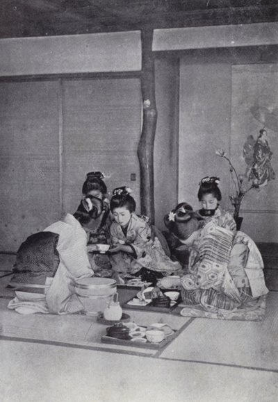 Geishas beim Abendessen in einem Teehaus von American Photographer (after)