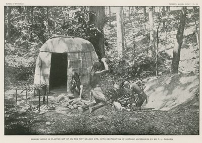 Steinbruchgruppe in Gips auf der Piny Branch-Stelle von American Photographer