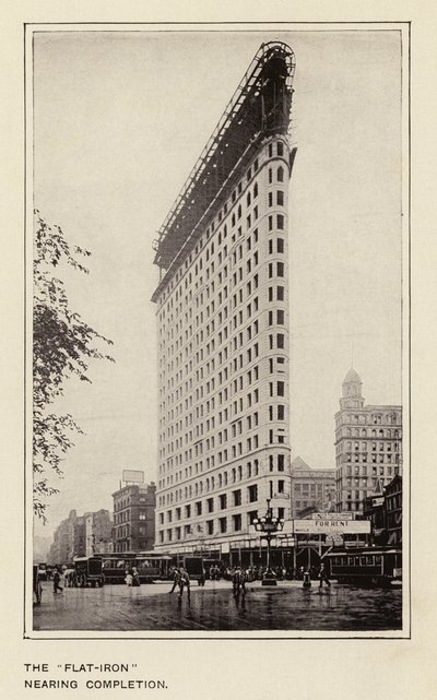 Das "Flat-Iron" kurz vor der Fertigstellung von American Photographer