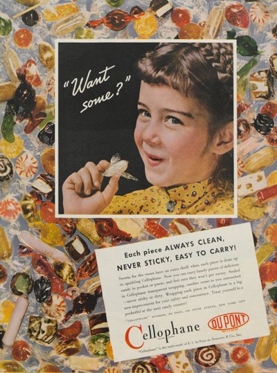 Werbung für DuPont Zellophan, 1937 von American School