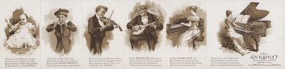Werbung für Everett-Klaviere (Lithographie) von American School