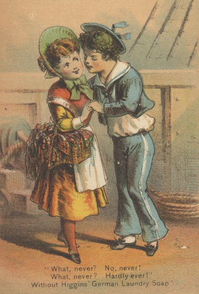 Werbung für Higgins German Laundry Soap, ca. 1880 von American School