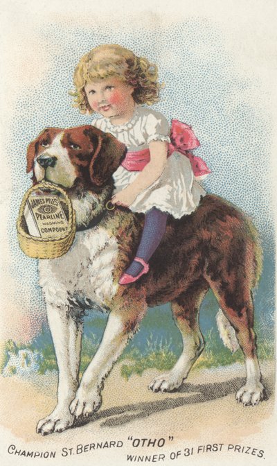 Werbung für James Pyles Pearline Washing Compound, ca. 1880 von American School