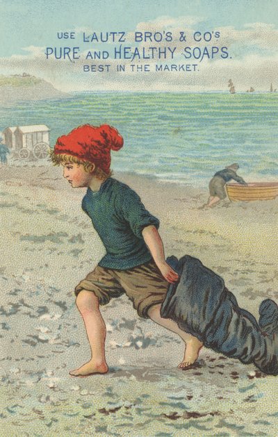 Werbung für Lautz Bros & Cos Pure and Healthy Soaps, ca. 1880 von American School