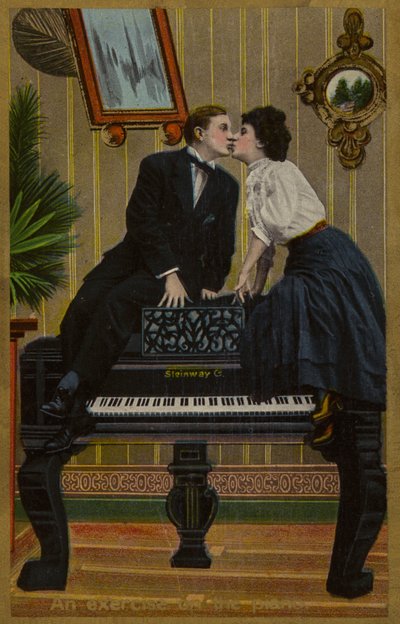 Eine Übung am Klavier oder Küssen auf dem Steinway von American School