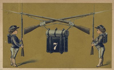 Jungensoldaten mit Gewehren von American School