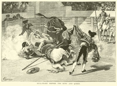 Stierkampf vor dem König und der Königin von American School