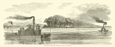 Konföderierter Transport bringt Vieh nach Vicksburg, Februar 1863 von American School