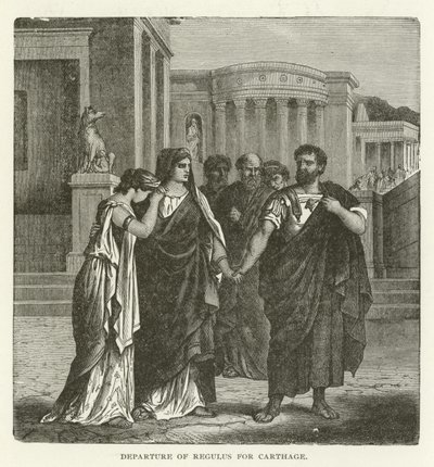 Abreise von Regulus nach Karthago von American School